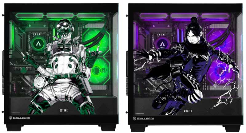 Apex-Legends×-GALLERIA-コラボレーションモデル_OCTANEモデル＆WRAITH-モデルの本体の外観
