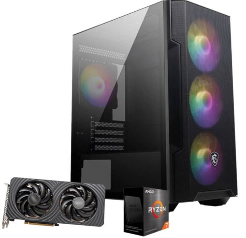 136,260円_パソコン工房_怒涛のRTX5060組立キットEブラック`の本体の外観