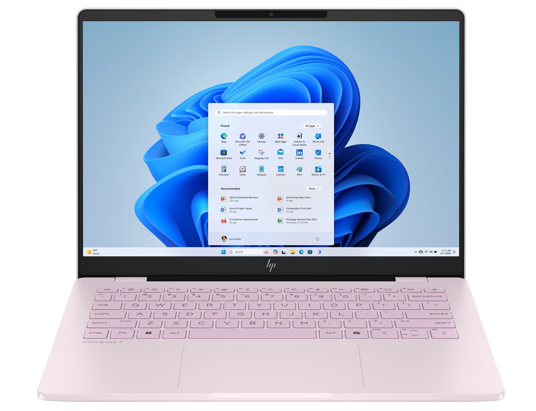 HP OmniBook 7 14-frの本体の外観