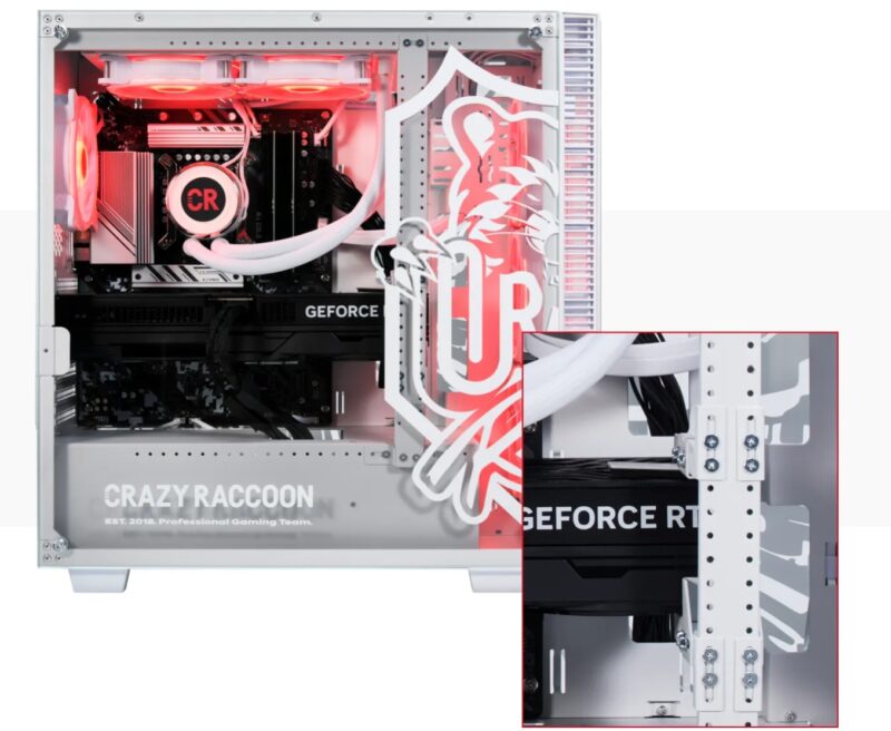 RTX5070Ti以上を搭載した上位モデルにはRigid Card Supportが搭載