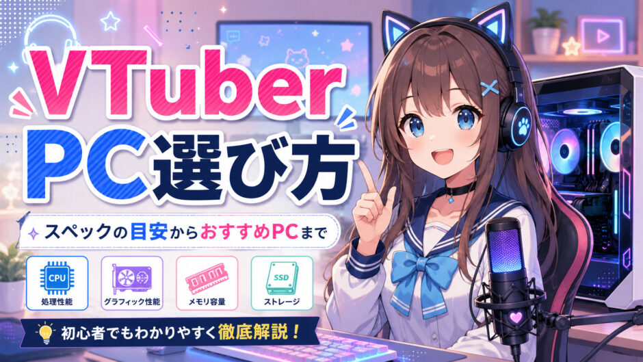 VTuber向けPCの選び方