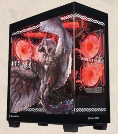 ★GALLERIA モンスターハンターワイルズ コラボモデルの本体の外観_斜めビュー