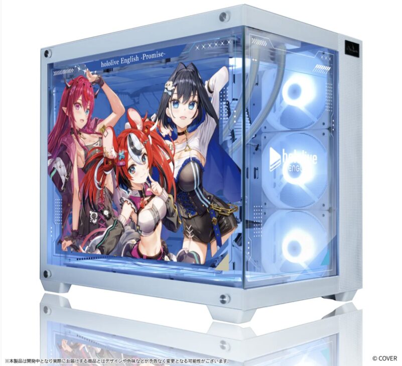 『hololive English』×「Astromeda」コラボゲーミングPC【Promise】Intel特選モデルの本体の外観