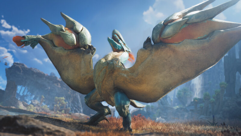 モンハンワイルズアセンダンスのゲームプレイのワンシーン3_新モンスターの出現シーン