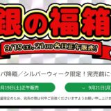2026年9月19日正午と21日正午にゲリラ開催のフロンティアの『シルバーウィーク限定 銀の福袋』_セール詳細＆公式バナー