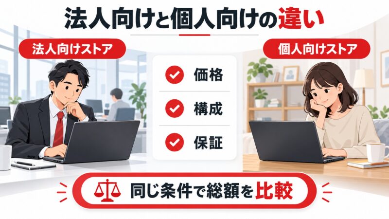 ★見出し3_法人向けと個人向けの比較