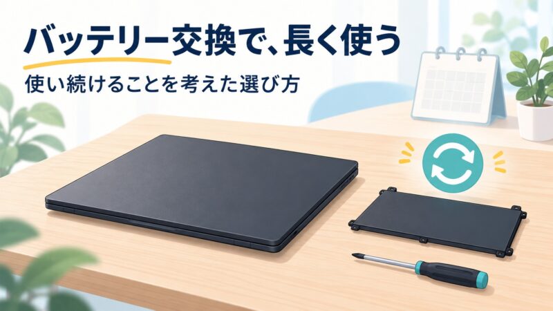 バッテリーを交換しながら長く使いたい人