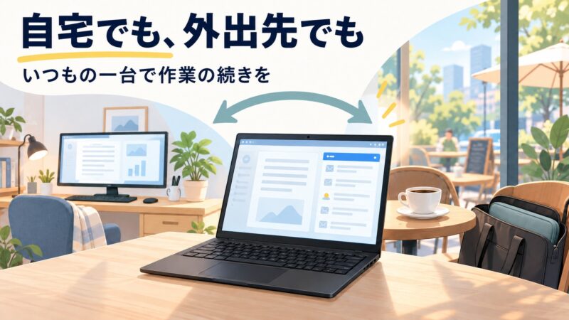 自宅用と外出用を1台にまとめたい人